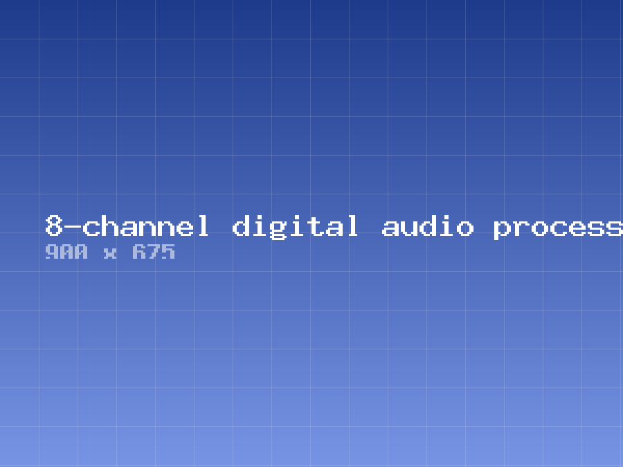8-channel digital audio processor