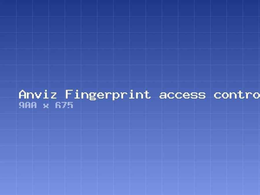 Anviz Fingerprint access controller