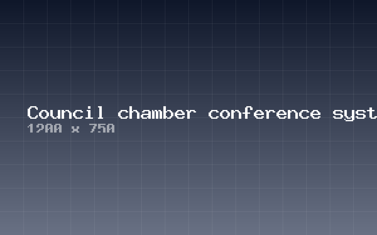 Council chamber conference system