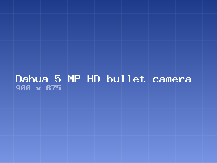 Dahua 5 MP HD bullet camera