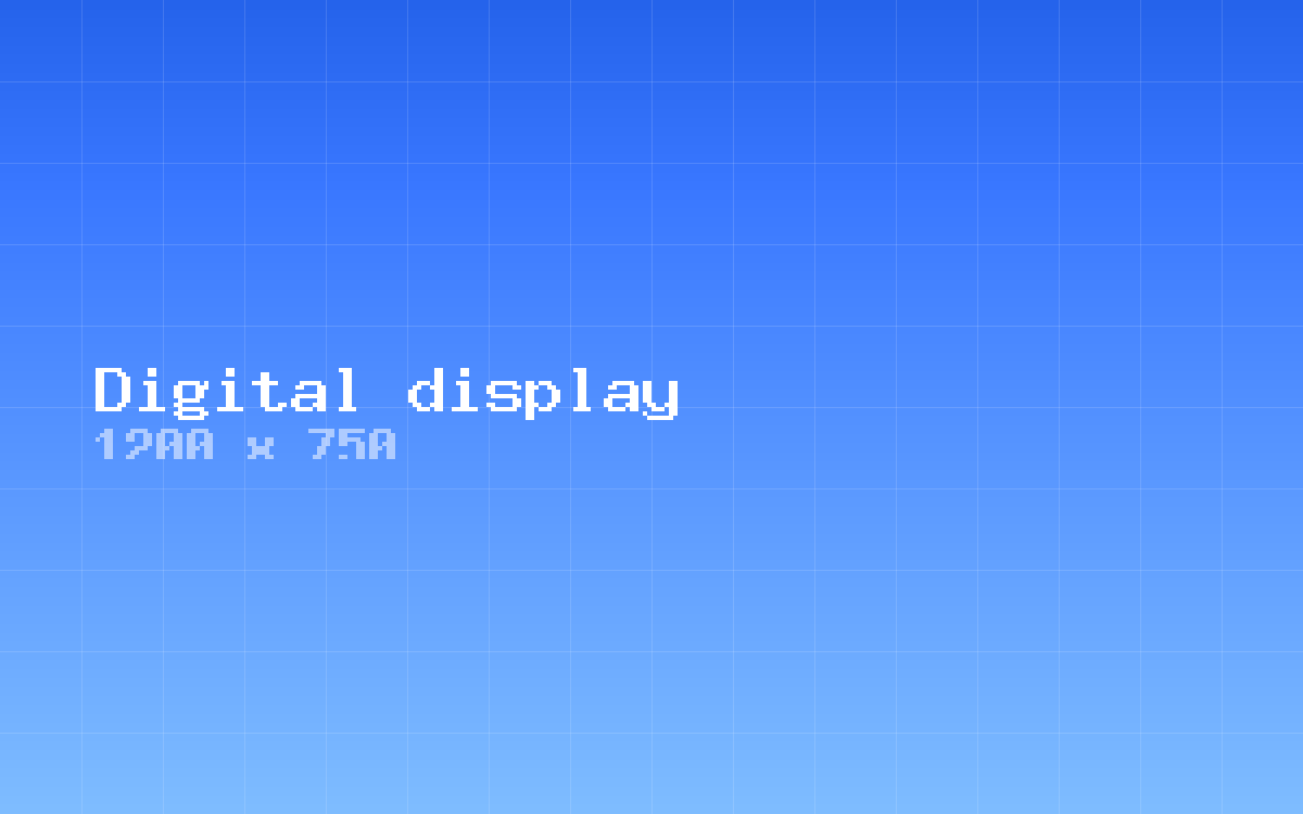 Digital display