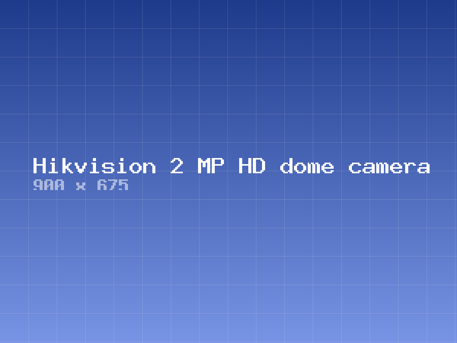 Hikvision 2 MP HD dome camera
