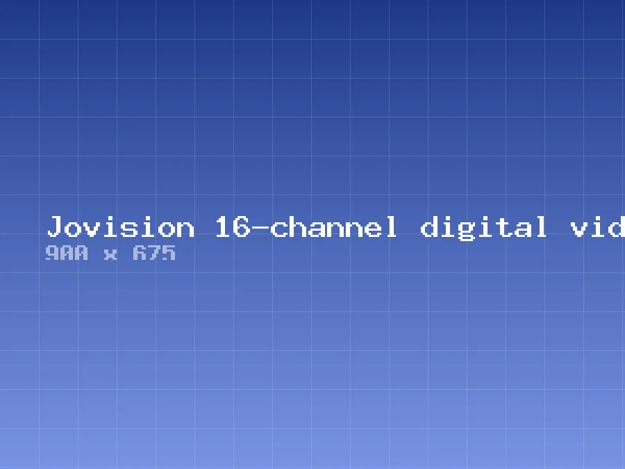Jovision 16-channel digital video recorder