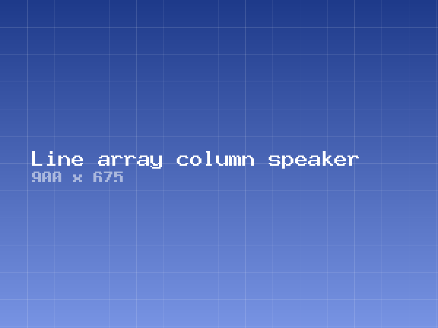Line array column speaker