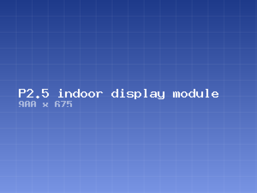 P2.5 indoor display module