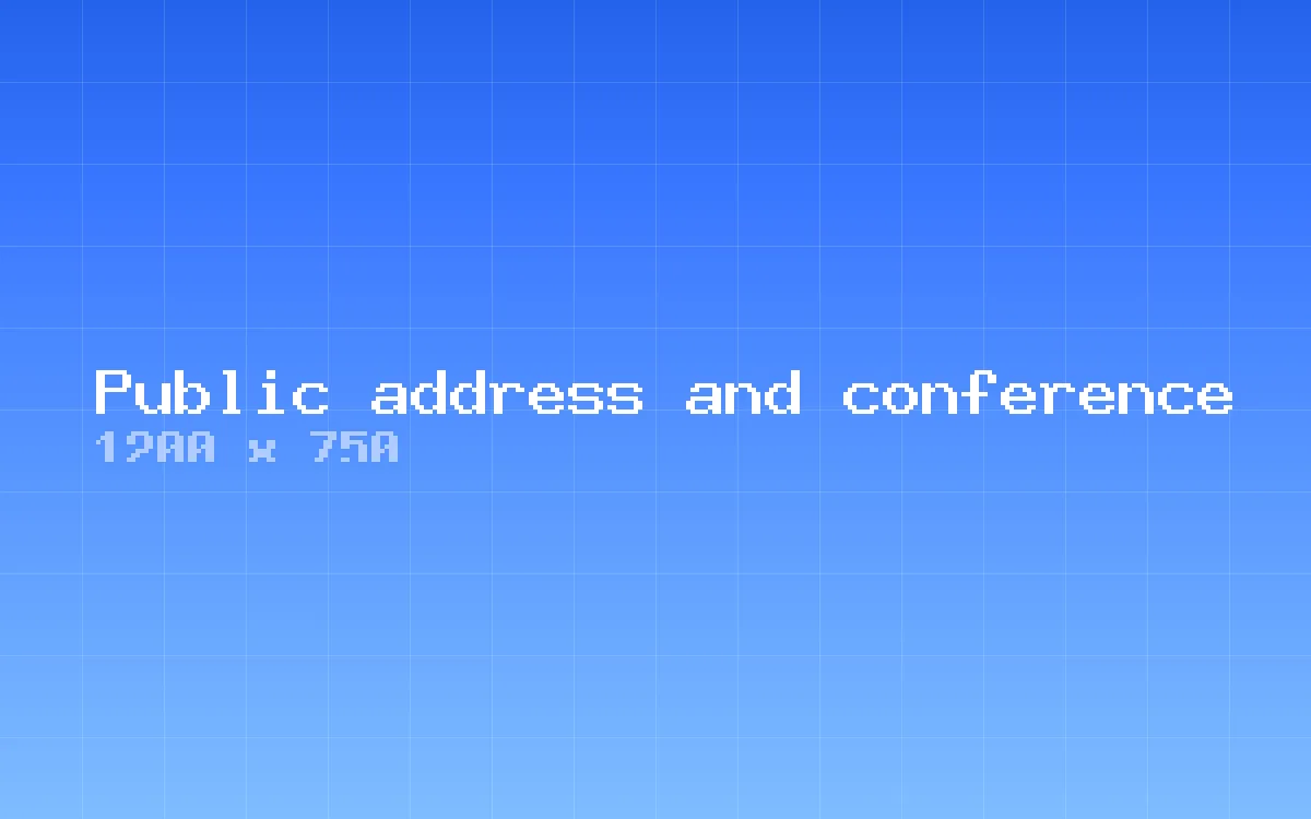 Public address and conference