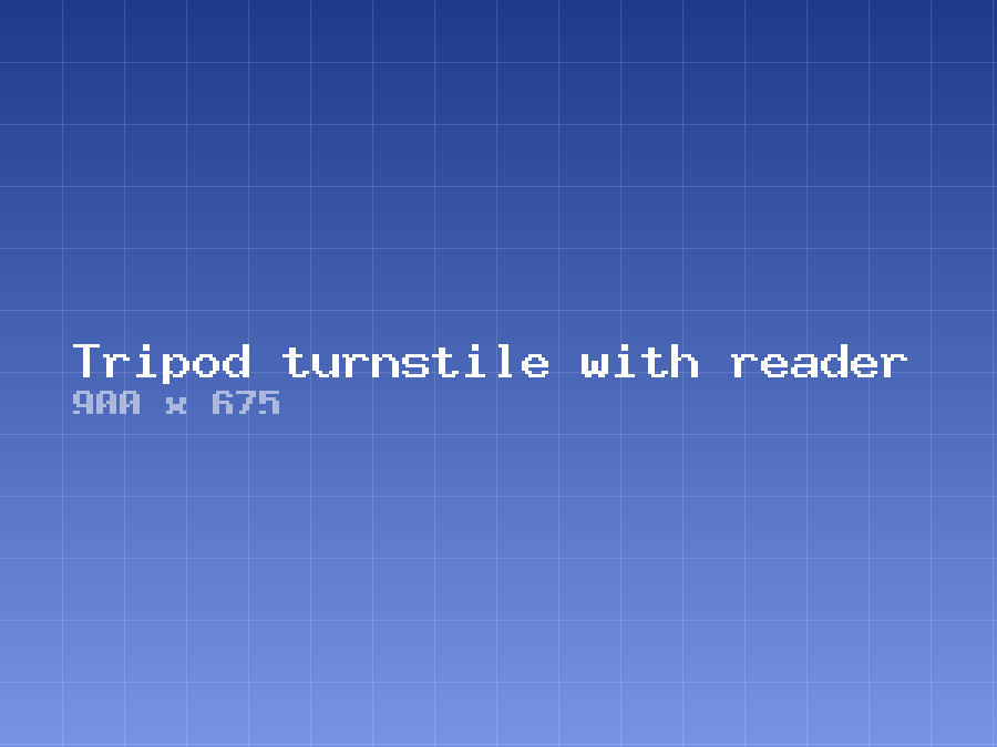 Tripod turnstile with reader