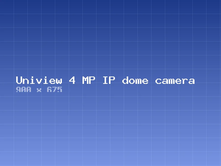 Uniview 4 MP IP dome camera