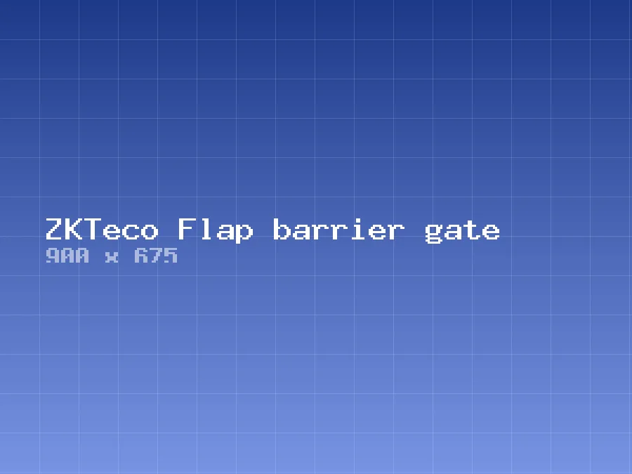 ZKTeco Flap barrier gate