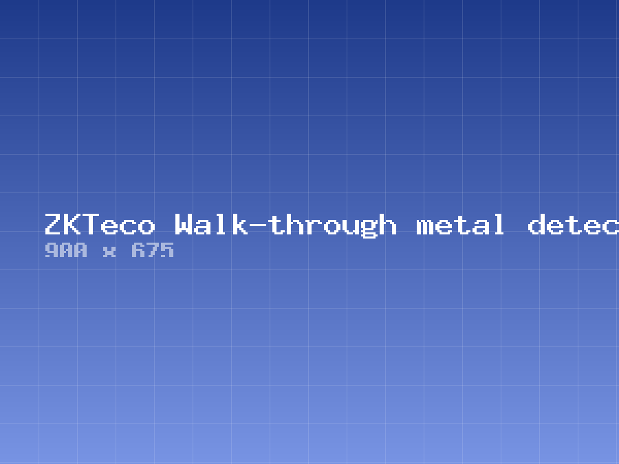 ZKTeco Walk-through metal detector