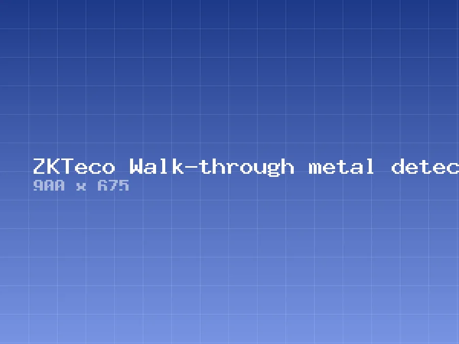 ZKTeco Walk-through metal detector